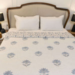 Holy Leaves Reversible Quilt (Jaipuri Rajai)