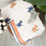 Dino World Reversible Kids Quilt