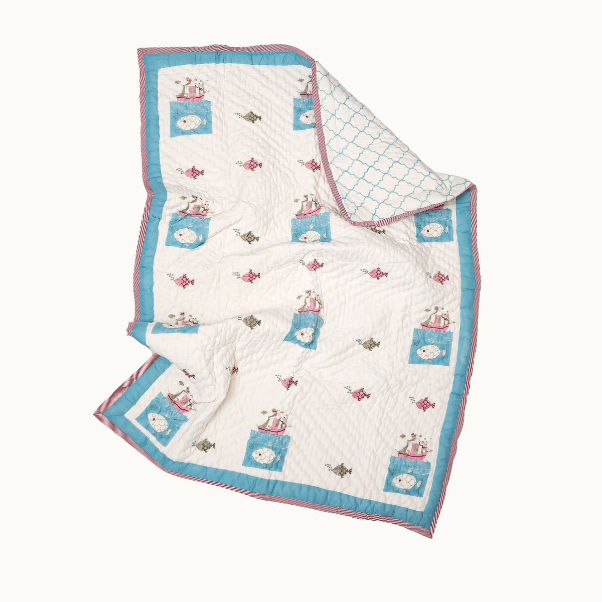 Sailor's Ship Reversible Kids Quilt