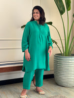 RAAGA - Emerald Pure Silk Kurta Set