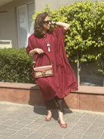 MEHER - Gerua Pure Silk Co-ord set (Loose Fit / One Size)