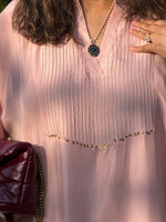 SITARA - Dusty Pink Pure Silk Co-ord set (Loose Fit / One Size)