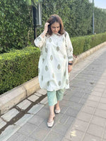 NOOR - Green Corns One Size Cotton Kurta Set