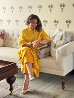 SEHAR - Marigold Pure Silk Kurta / Kurta Set