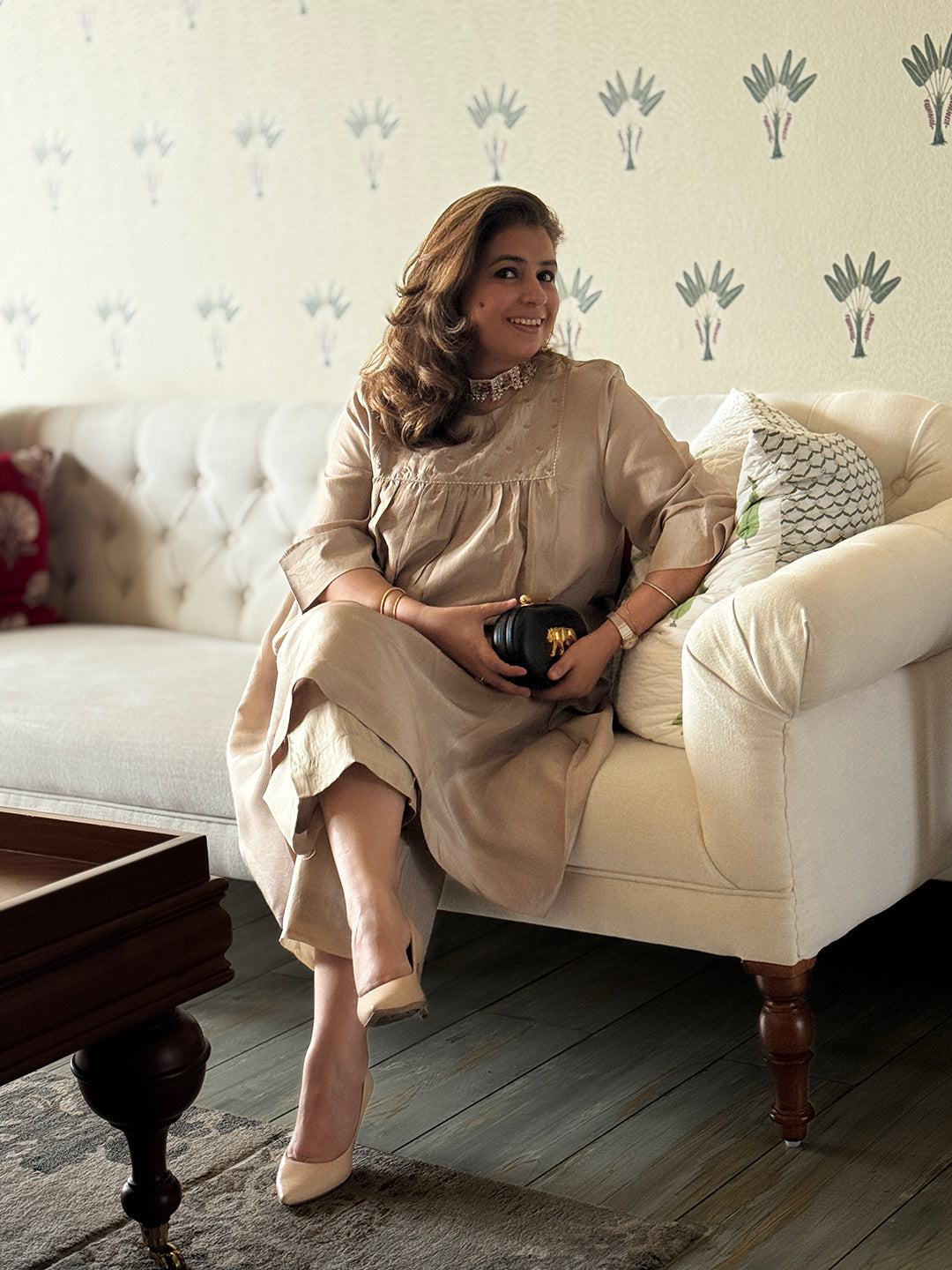 Mishri - Dune Pure Silk Kurta Set