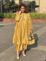Meera - Gold Dust Pure Silk Kurta with Pants
