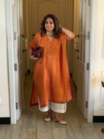 REET - Kundan Bandhej One Size Silk Kurta