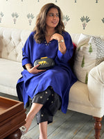 PARV - Ambar Pure Silk Embroidered Kurta set (Loose Fit / One Size)