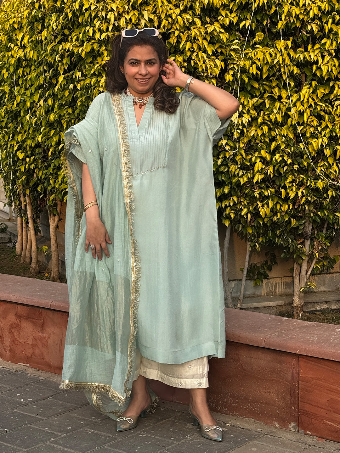 SITARA - Pika Pure Silk Co-ord set (Loose Fit / One Size)