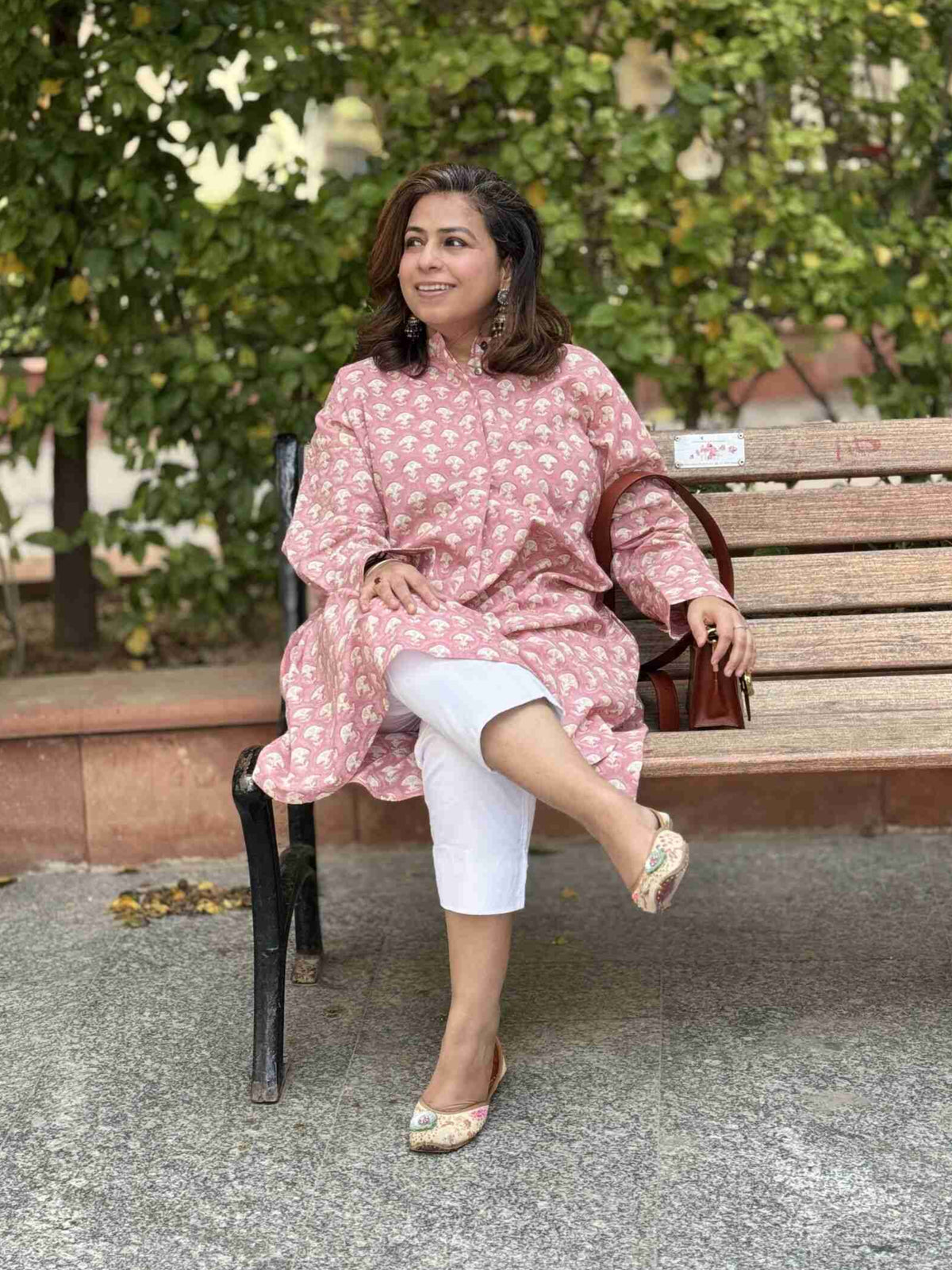 NOOR - Mushi Pink Kurta Set (Loose Fit / One Size)