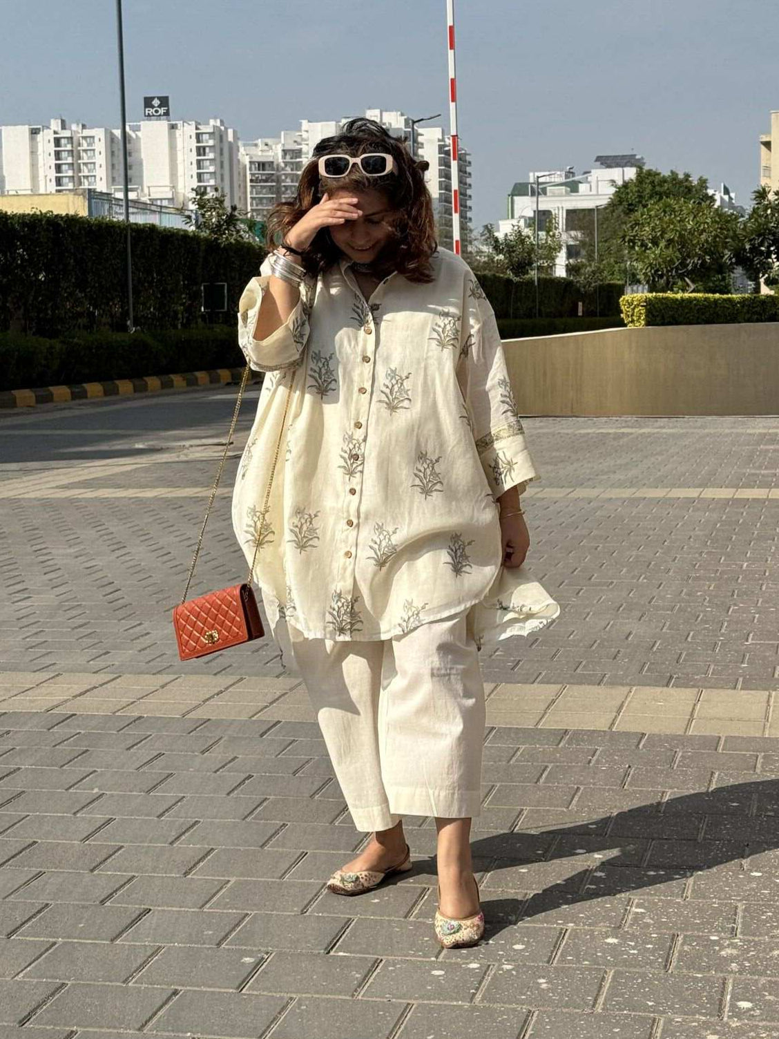 SEHAJ - Green Booti One Size Kurta Set