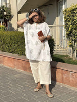 SEHAJ - Green Lamium One Size Short Kurta Set