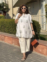 SEHAJ - Green Lamium One Size Short Kurta Set