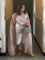 Mishri - Pearl Pink Pure Silk Kurta Set