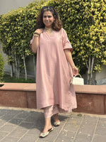 ZARIN - Seawood Pure Silk Kurta set (Loose Fit / One Size)