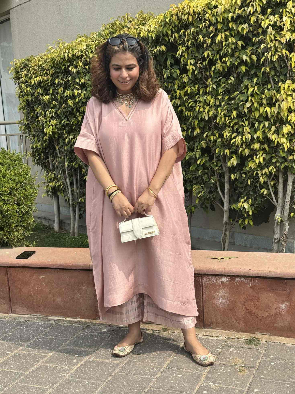 ZARIN - Seawood Pure Silk Kurta set (Loose Fit / One Size)