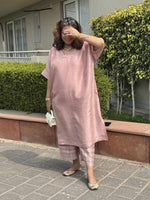 ZARIN - Seawood Pure Silk Kurta set (Loose Fit / One Size)