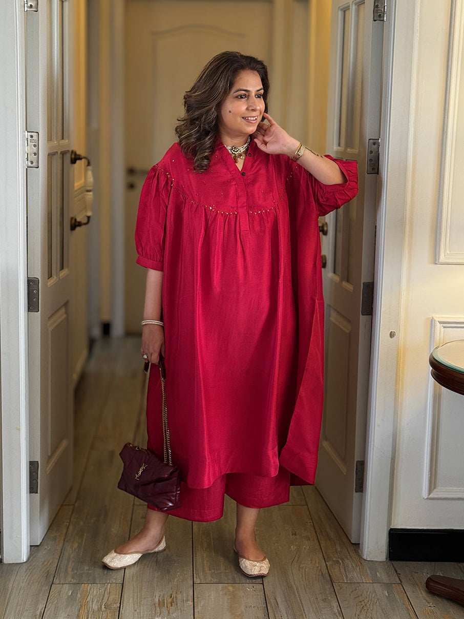 Muddnme Silk Kurta Set