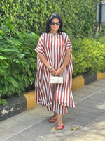 SAANJH - Stripes Pure Silk Kurta Set