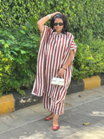 SAANJH - Stripes Pure Silk Kurta Set