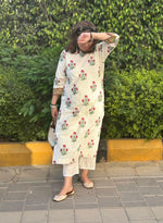 Saanjh Poppy Blossom cotton kurta set