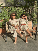 Red poppies cotton kurtas from Muddnme