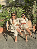 SAANJH - Poppy Bloom Cotton Kurta Set