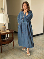 Summer Breeze Kaftan - Indigo Stripes