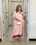 PARV - Aabha Pure Silk Embroidered Kurta set (Loose Fit / One Size)