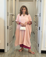 PARV - Aabha Pure Silk Embroidered Kurta set (Loose Fit / One Size)