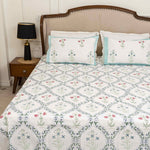 Turkish Jaal Bedsheet with two Pillow Covers