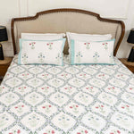 Turkish Jaal Bedsheet with two Pillow Covers