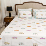 Joy Ride Bedsheet with two Pillow Covers for Kids/Teens