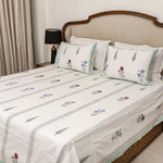 Kyaari Bedsheet with two Pillow Covers