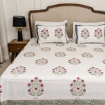 Gulbahaar Bedsheet with two Pillow Covers