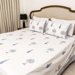 Coco Palm Bedsheet with two Pillow Covers