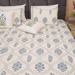 LaBelle - Blue Organic Loom Bed Cover