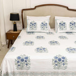 Blue Bells Bedsheet with two Pillow Covers