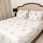 Mughal Garden Bedsheet with two Pillow Covers