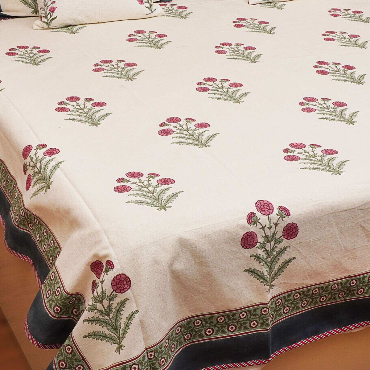 Rock Rose Organic Loom Bed Cover