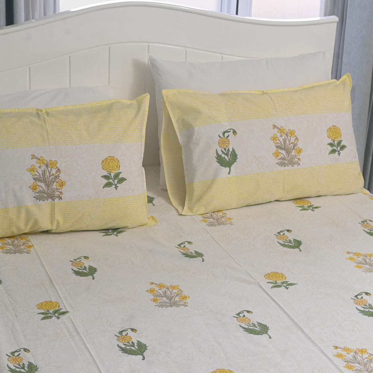 Summer Cool Bedsheet with two Pillow Covers