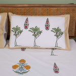 Marigold Poppies Bedsheet with two Pillow Covers