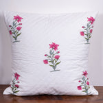 Pink Handquilted Cushion Cover