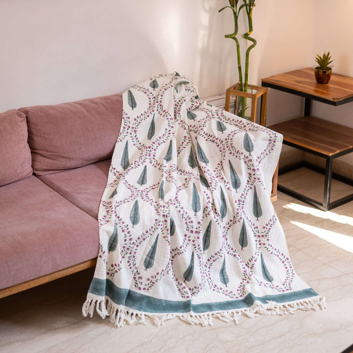 Zenia Jaal Handwoven Sofa throw