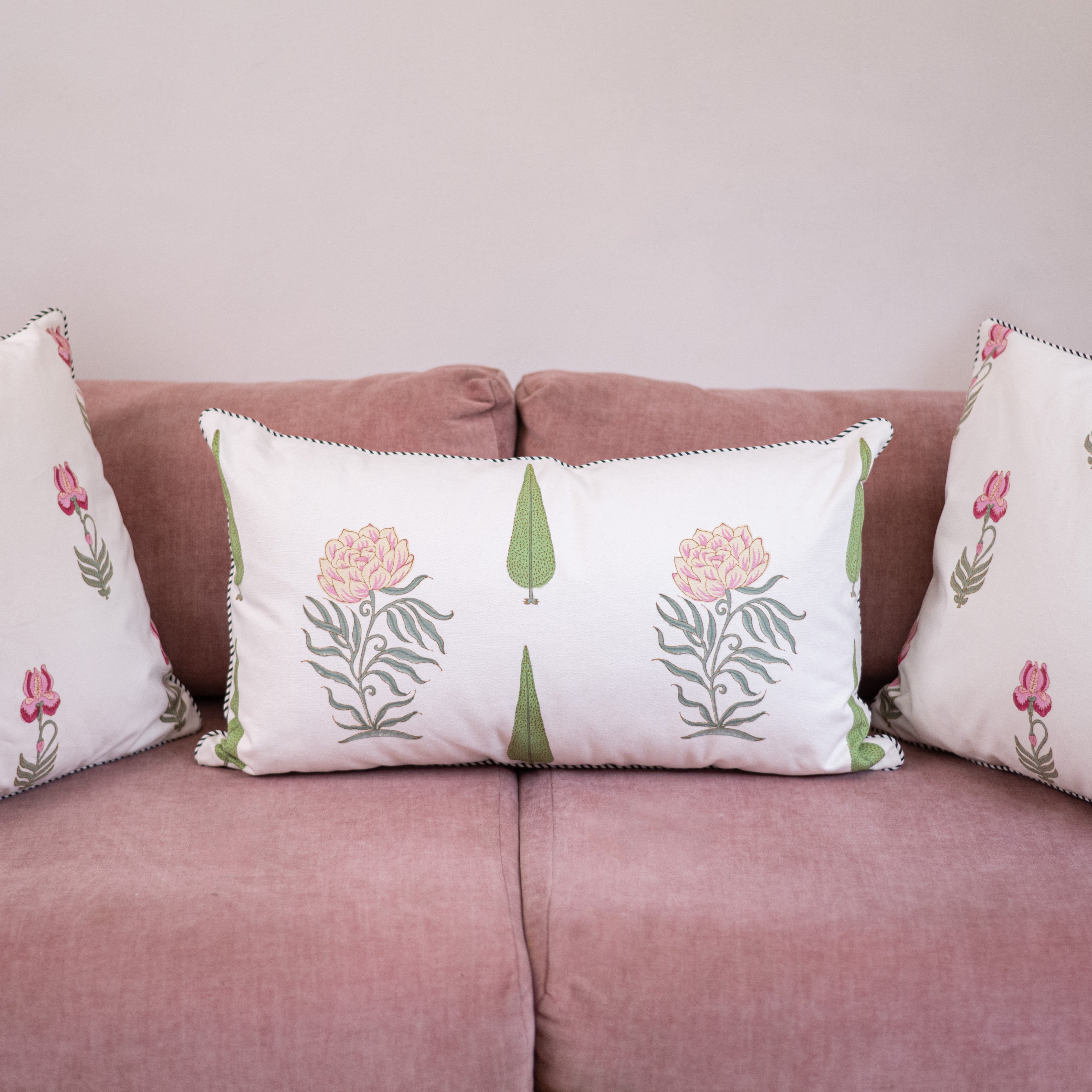 Fulwari Rose Cotton Lumber Cushion Cover