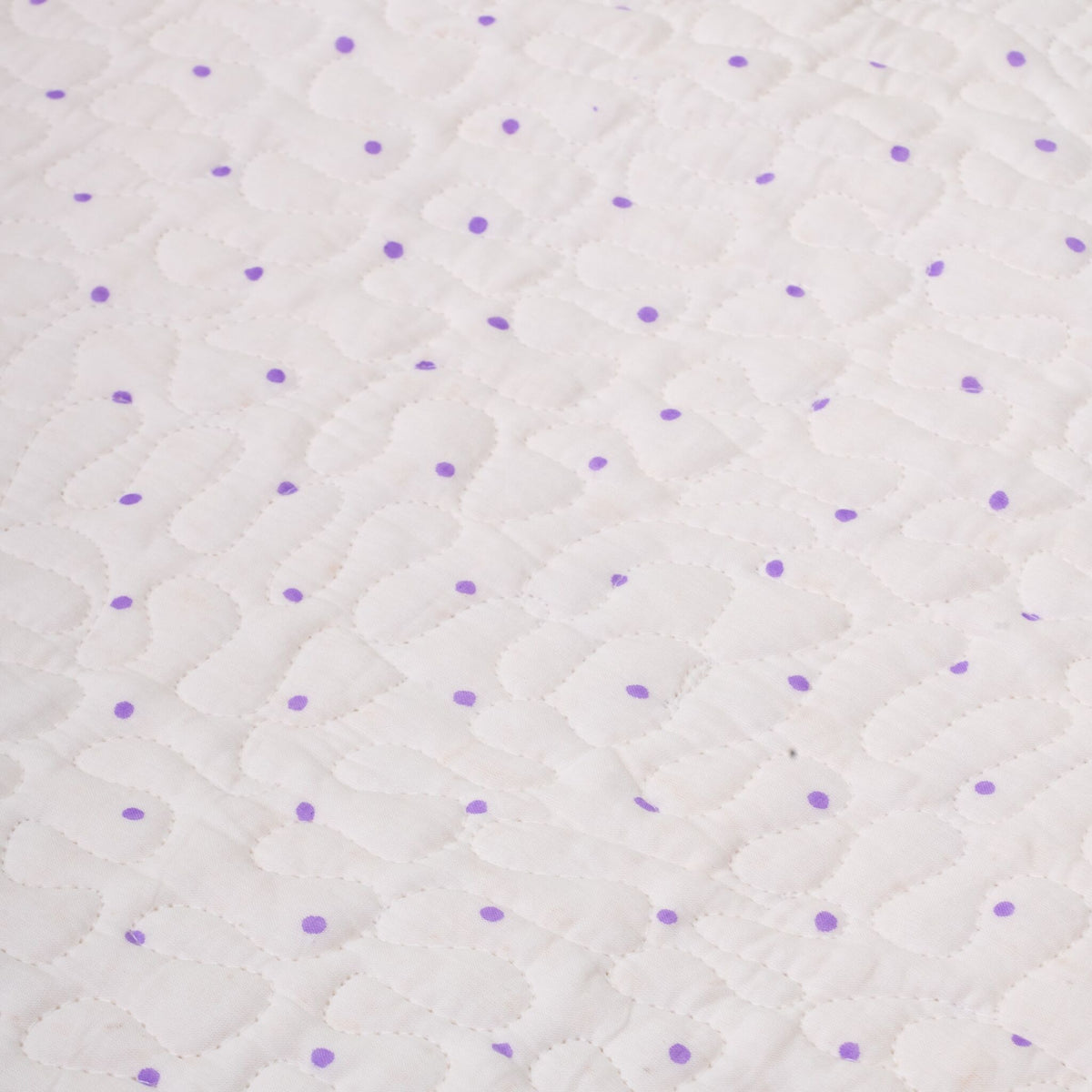 Pearl Polka Reversible Quilted Bed Cover