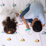 Float The Boat Bedsheet with two Pillow Covers for Kids/Teens