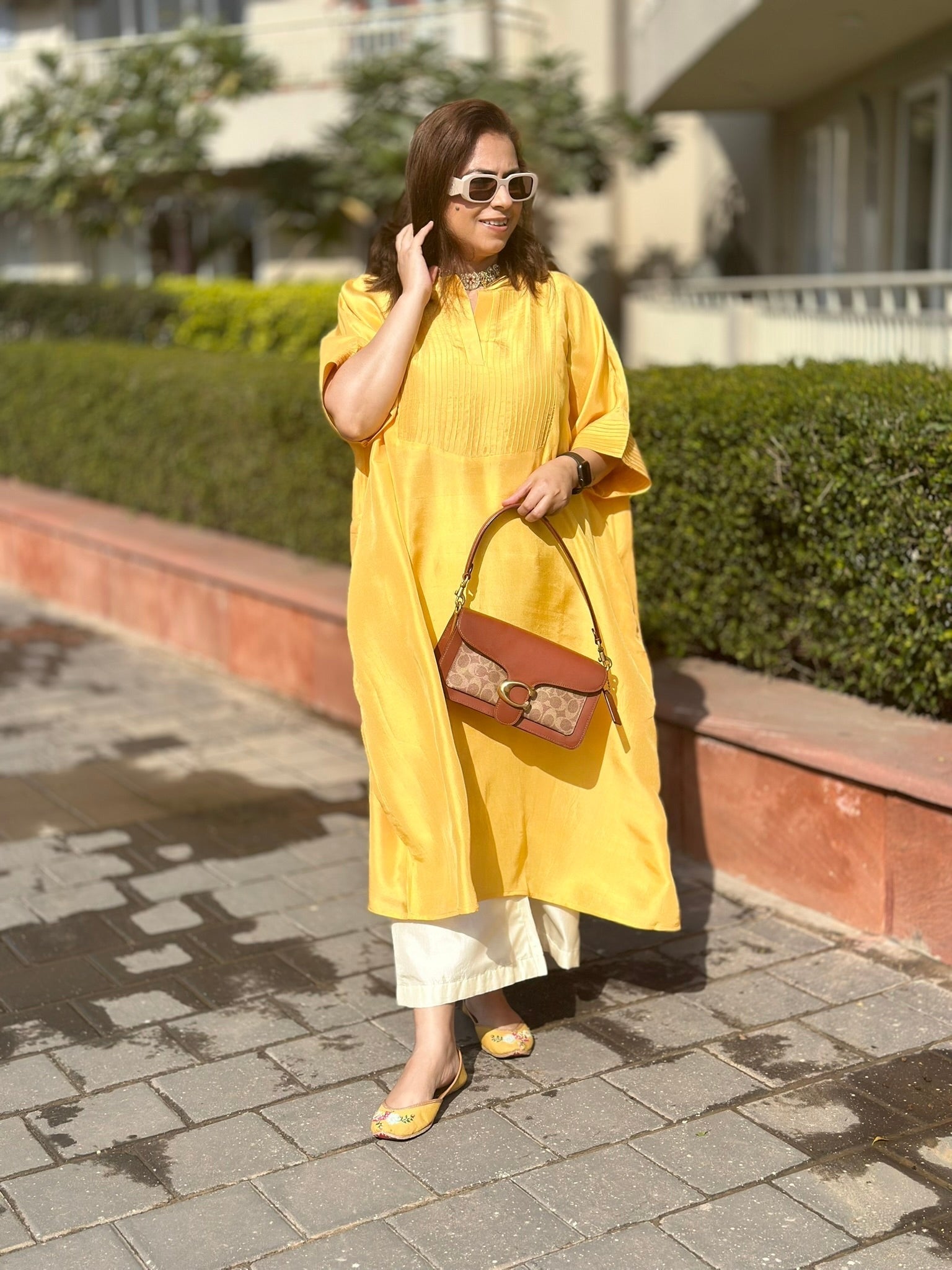 MEHER Sunshine Pure Silk Co-ord set (Loose Fit / One Size)