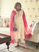 NIRAAYA - Shagun Pure Mul Chanderi Kurta / Suit set