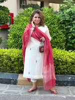 NIRAAYA - Shagun Pure Mul Chanderi Kurta / Suit set